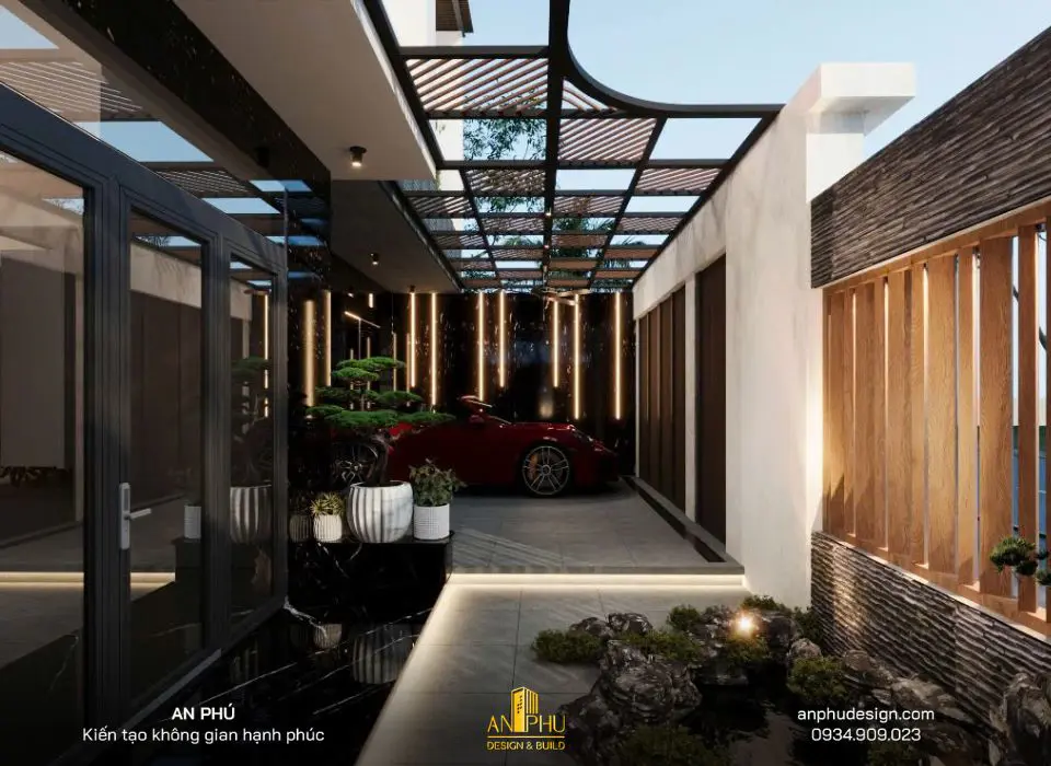 2. 3D sân trước