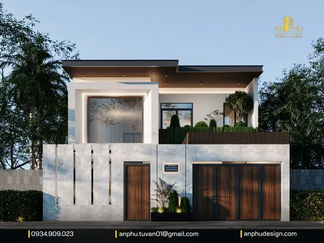 Biệt thự 2 tầng hiện đại