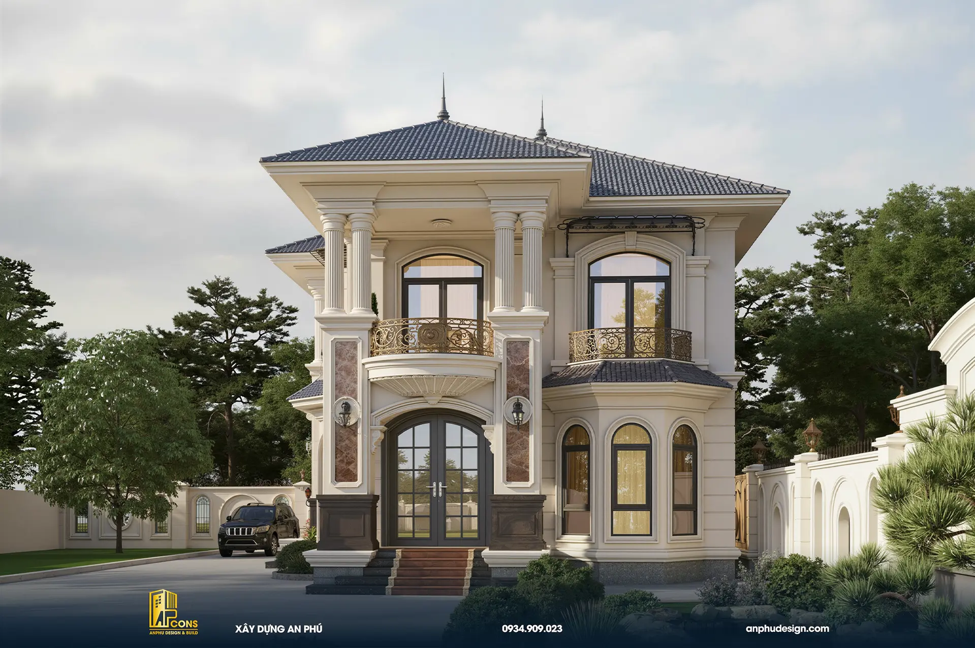 biet-thu-mai-nhat-2-tang-san-vuon