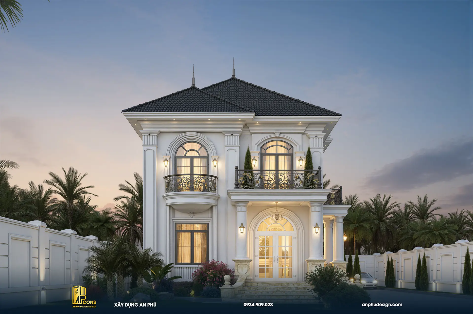 biet-thu-mai-nhat-tan-co-dien-8x18m