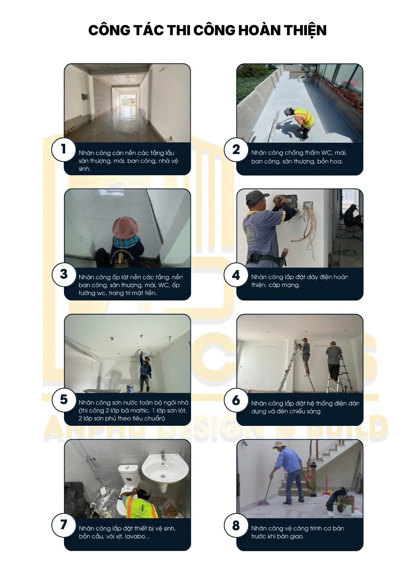 CÔNG TÁC THI CÔNG HOÀN THIỆN