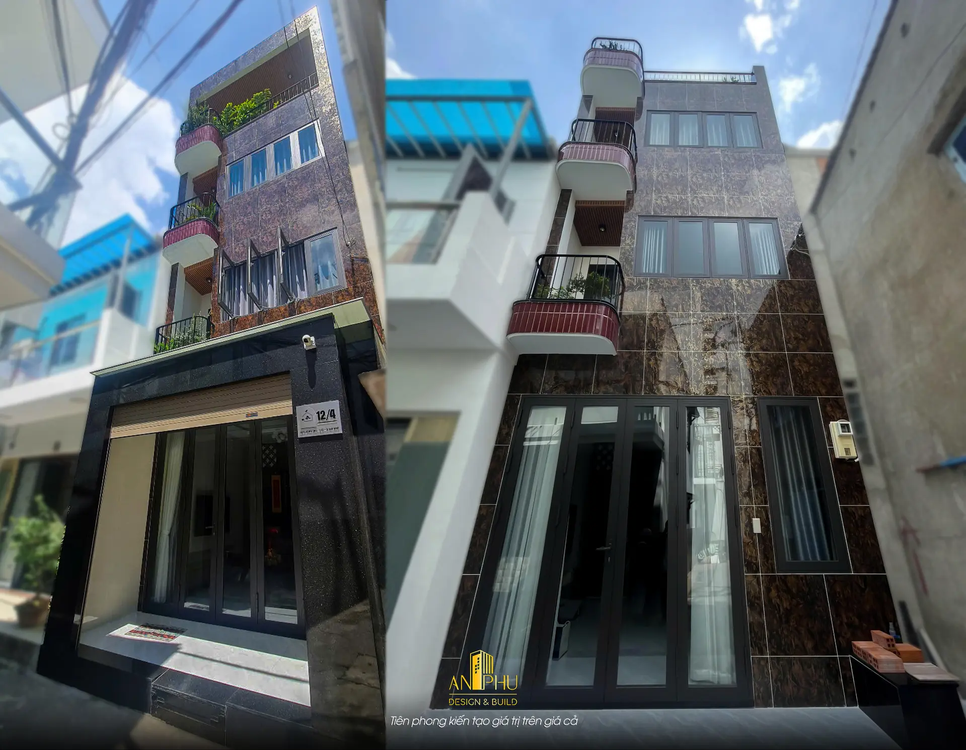 Mẫu nhà phố mặt tiền 4m tại 4 tầng tại Đặng Minh Trứ, Tân Bình