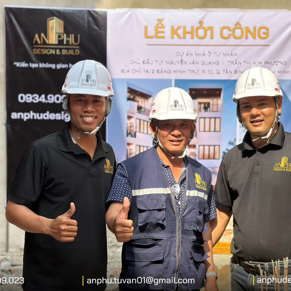 Khởi công nhà phố chị Phương