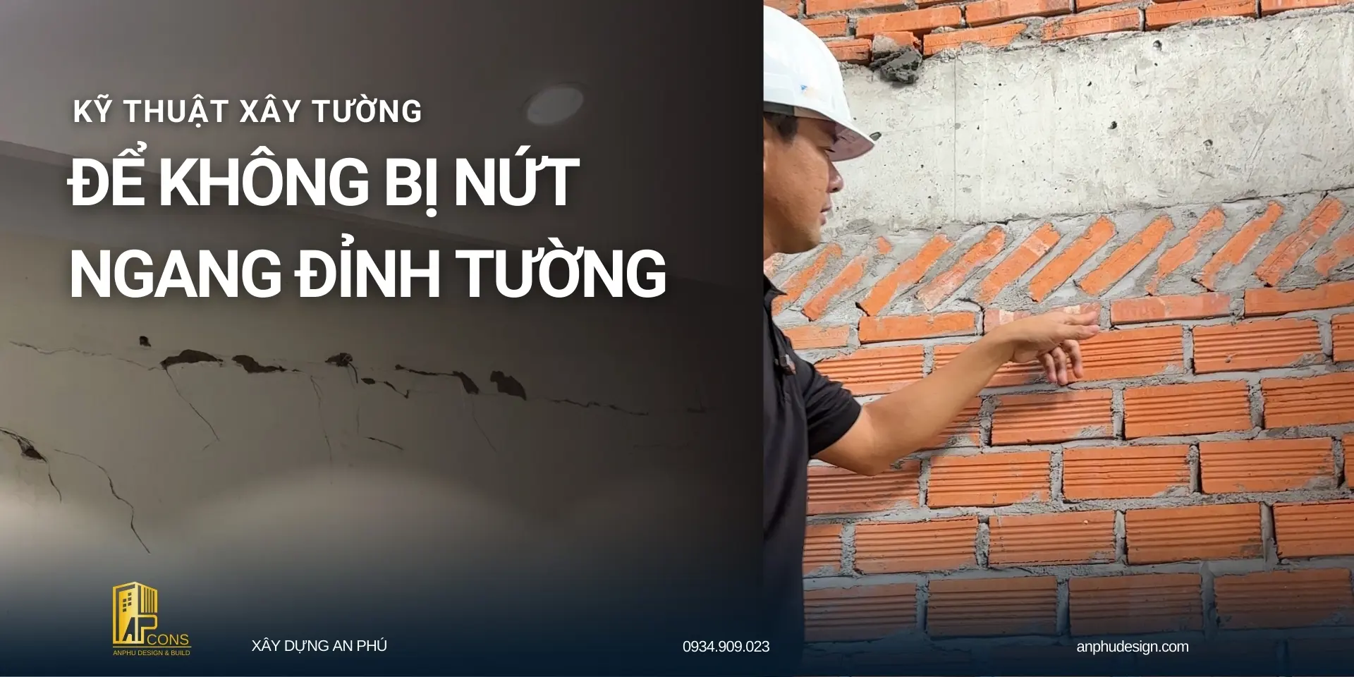 kỹ thuật xây tường không bị nứt ngang