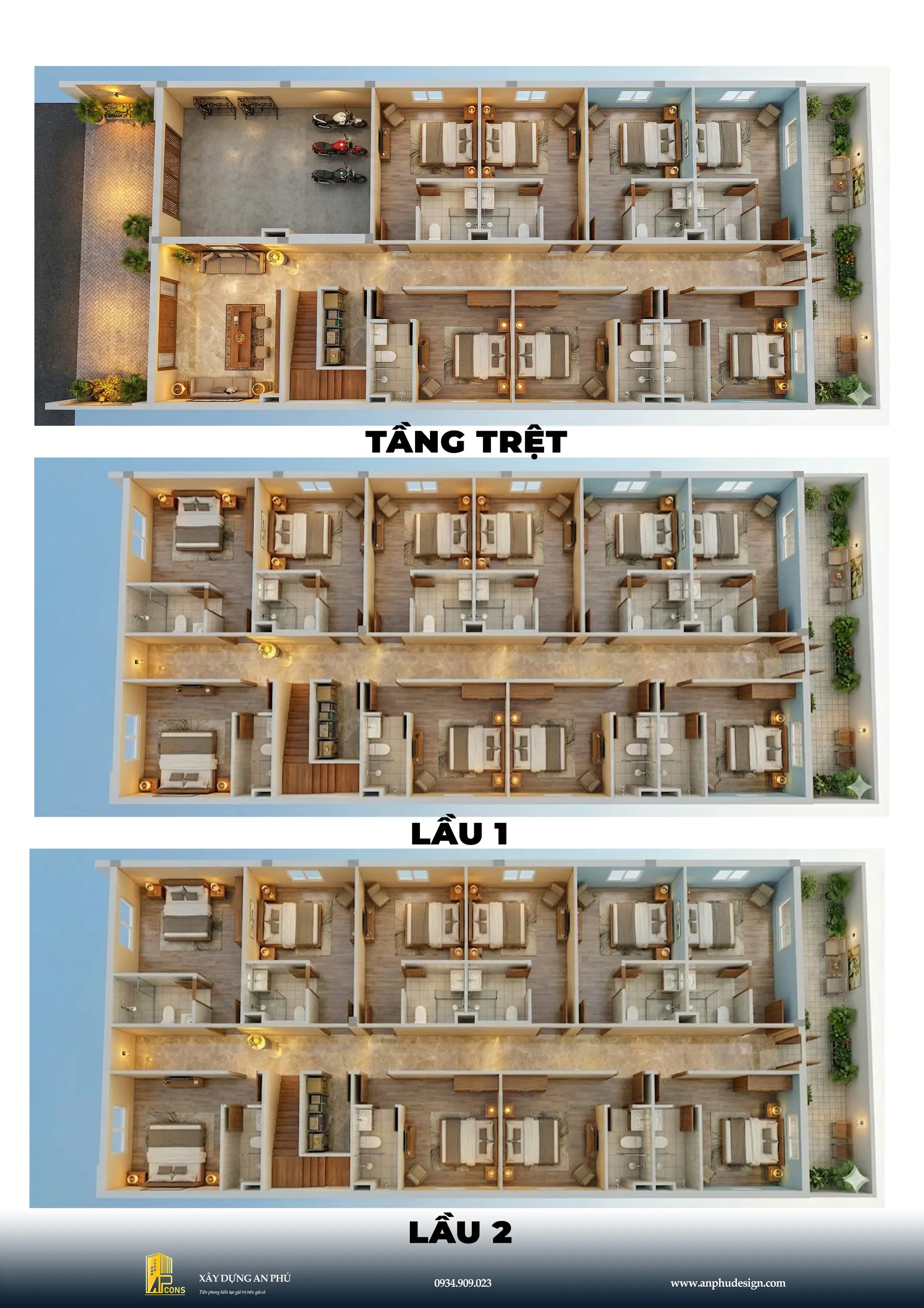 mặt bằng công trình 1