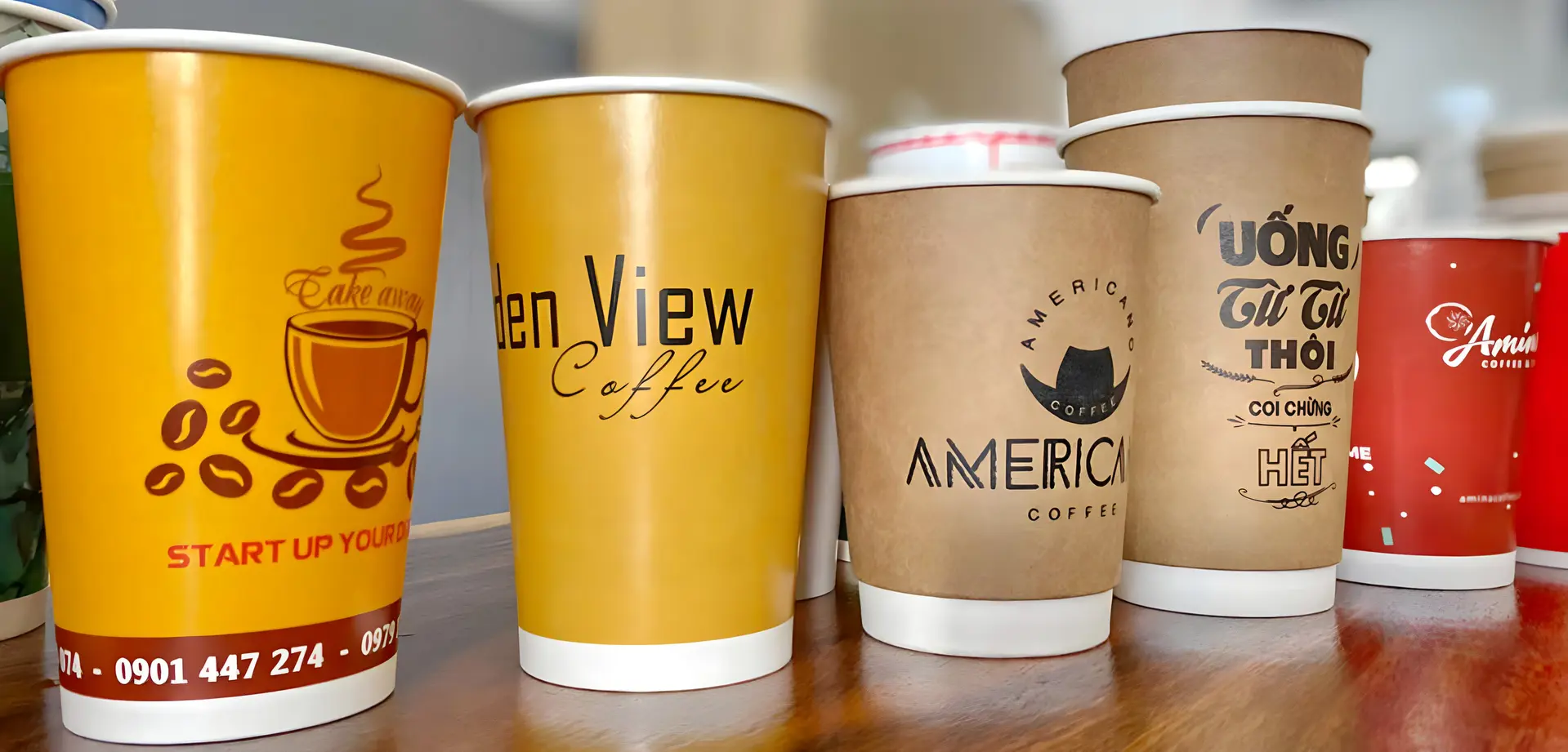 Mẫu ly giấy cà phê
