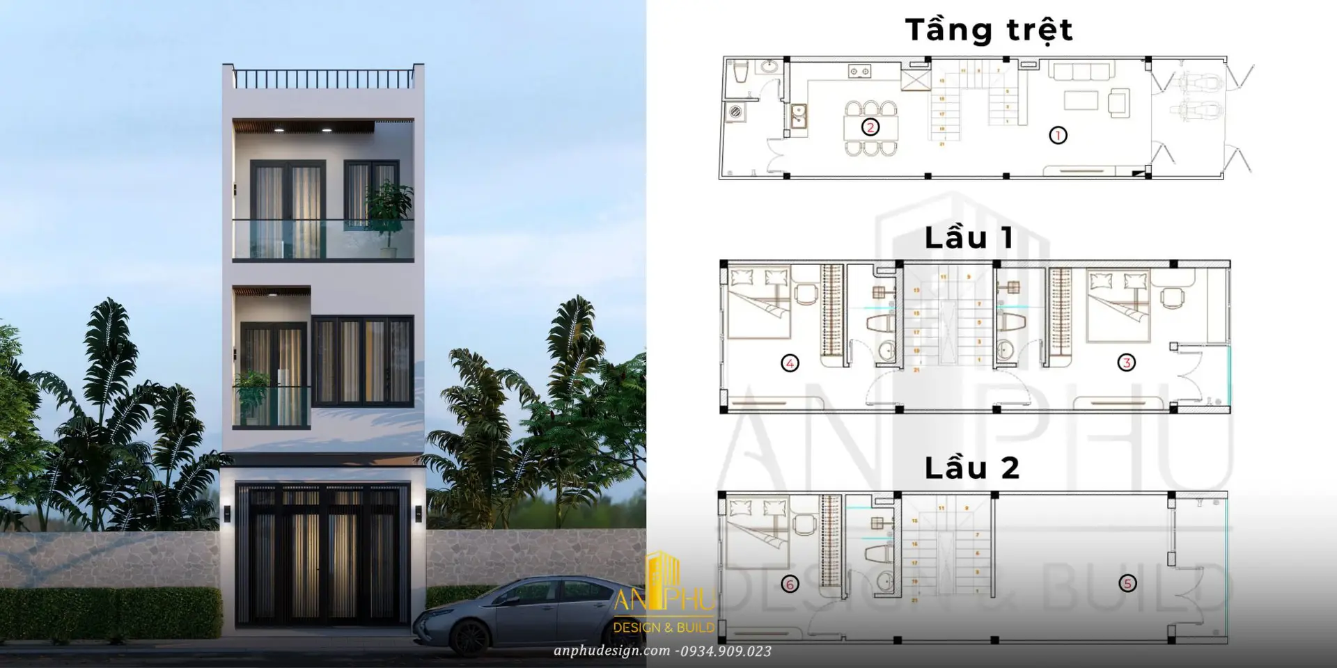 nhà 3 tầng đẹp 4x14m kết hợp kinh doanh