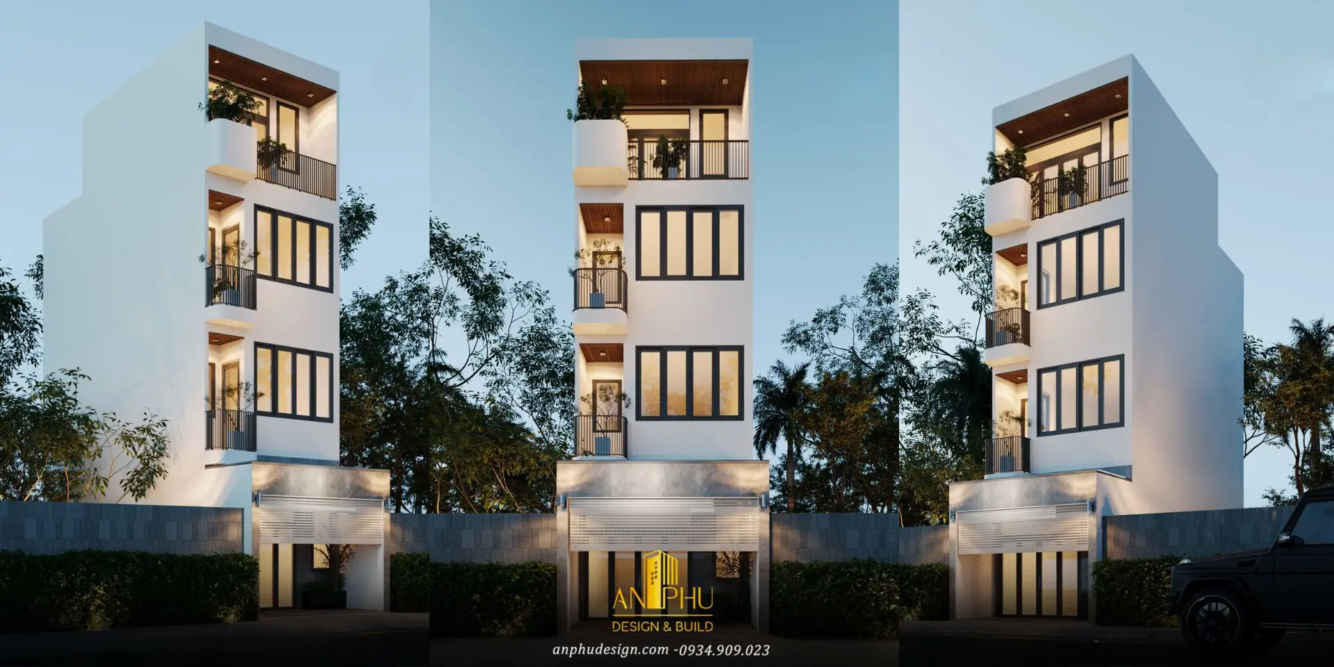 nhà đẹp 4 tầng hiện đại