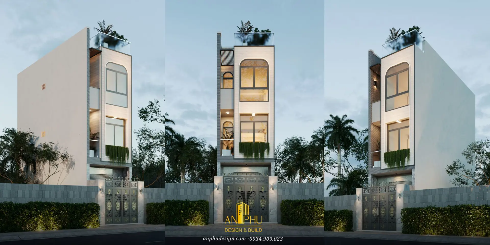 nhà đẹp hiện đại 3 tầng 3,6x11m
