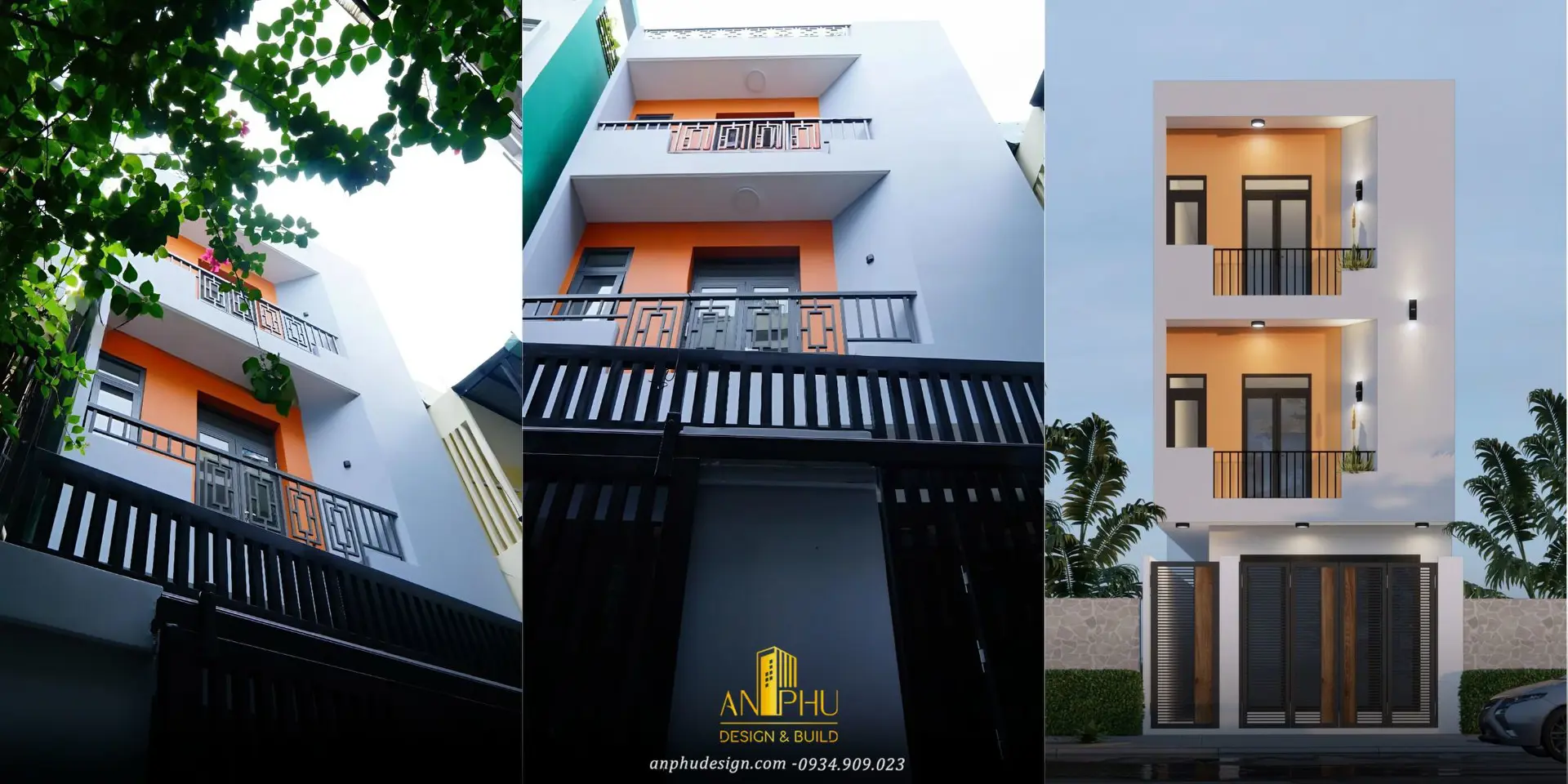 nhà phố 5x16m đẹp, đơn giản
