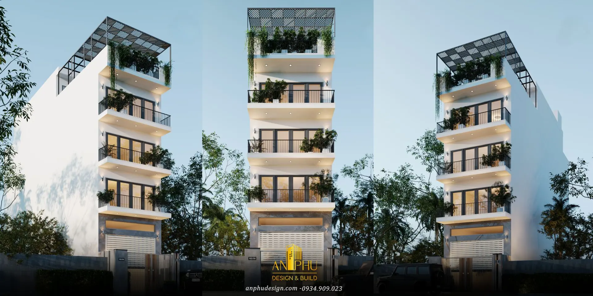 nhà phố 6 tầng 6x27m kết hợp kinh doanh đẹp