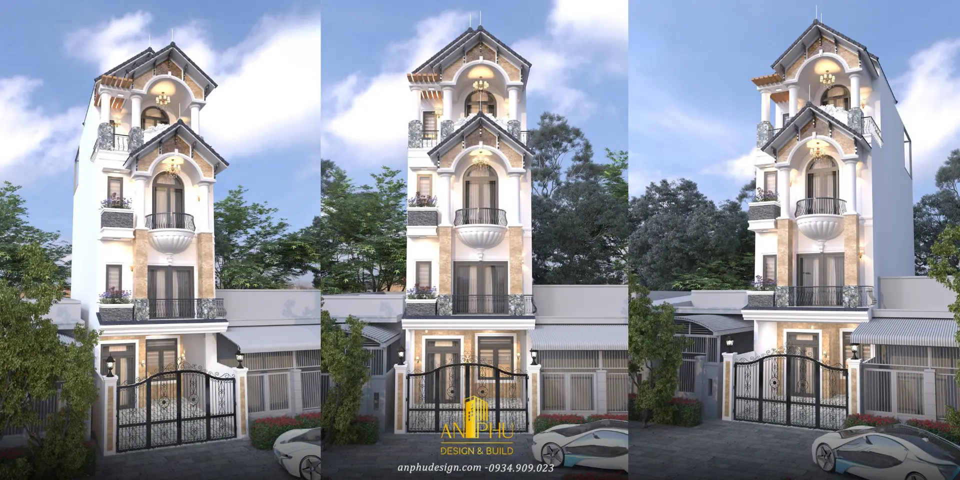 Nhà Phố Mái Ngói Sang Trọng Đẹp 5x16m