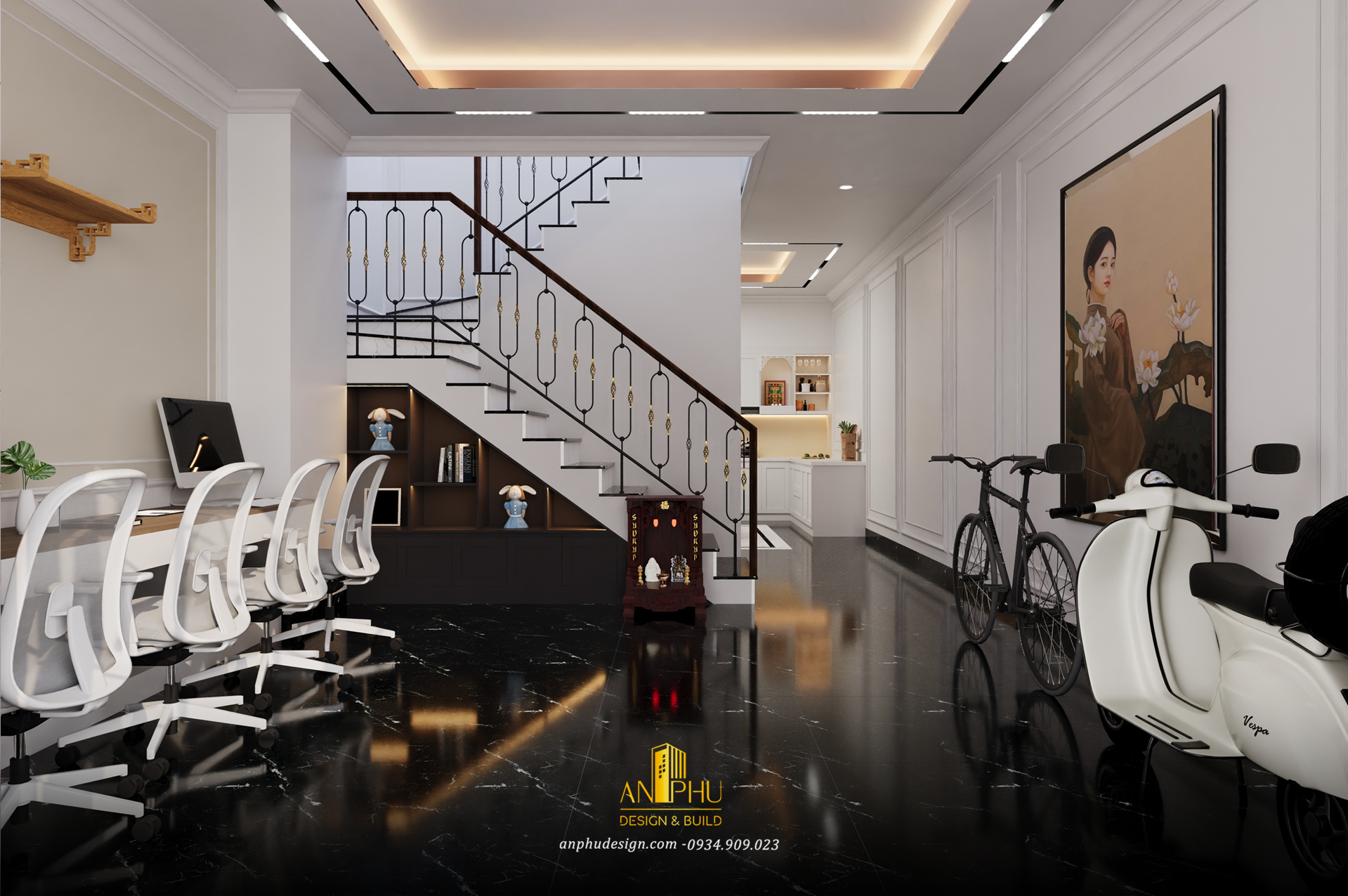 Nhà xe tầng trệt