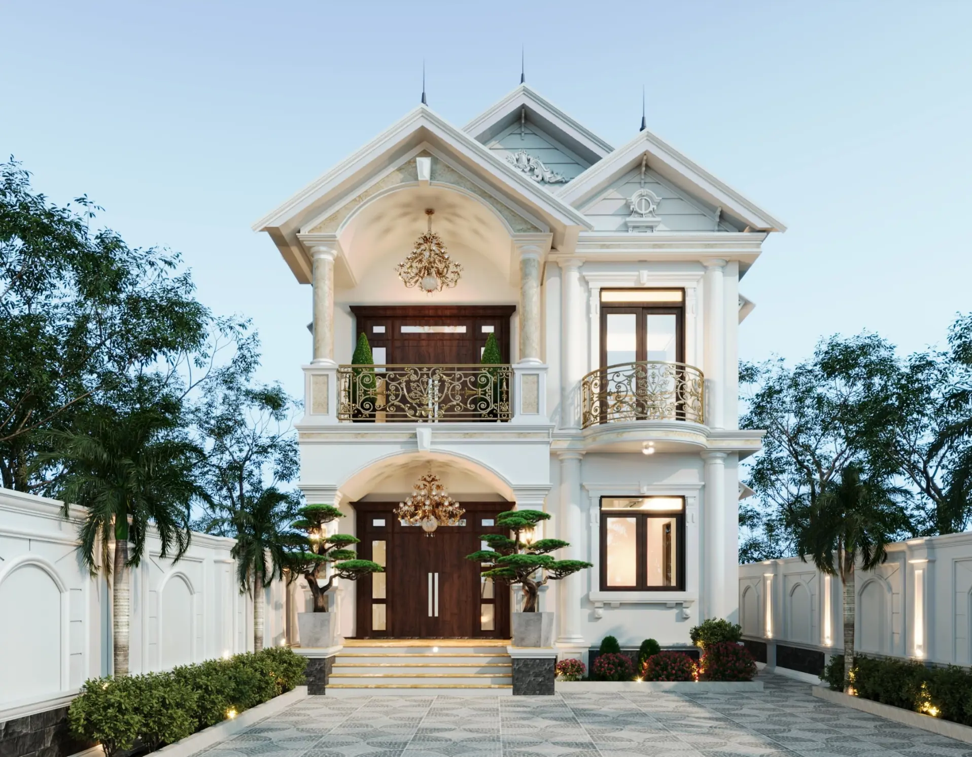 T's Villa - Biệt thự sân vườn tân cổ điển 2 tầng