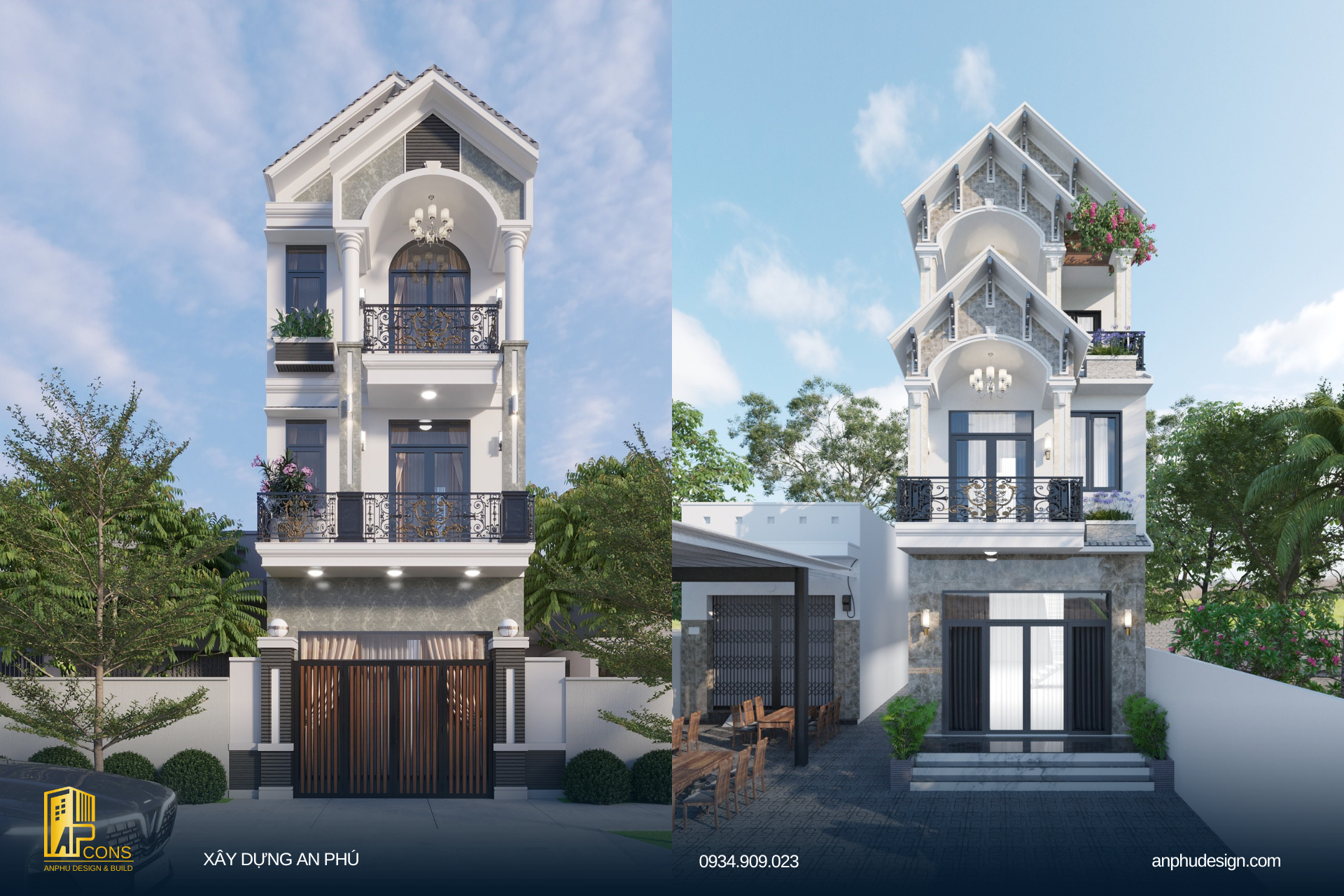 thiết kế nhà ống 3 tầng 11