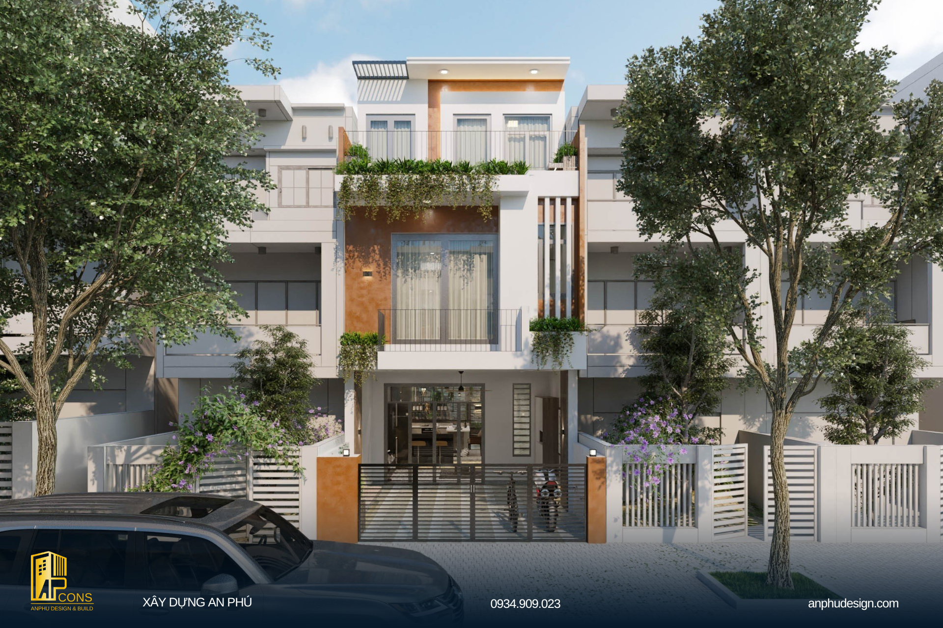 thiết kế nhà ống 3 tầng 6