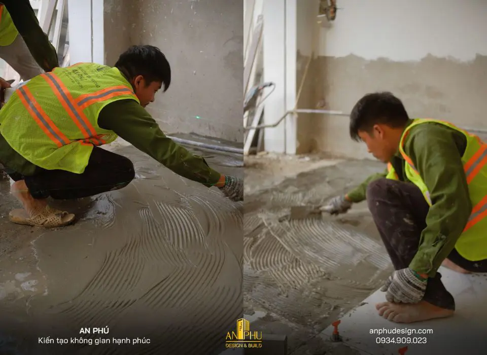 xử lý bề mặt nền thô